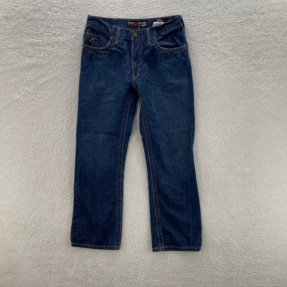 Ariat Pants Mens 32x30 Blue FR M4 Low Rise Boot Flame Resistant Workwear Outdoor